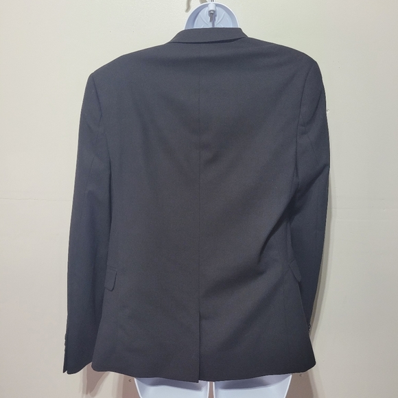 ASOS Black One Button Blazer Jacket Size 2 - Picture 3 of 8